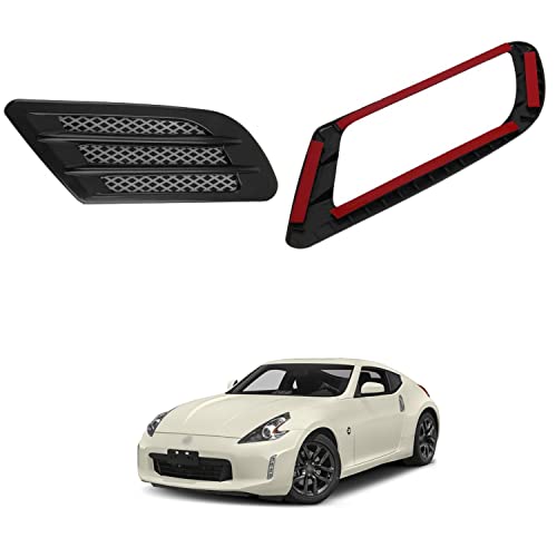 PRIKNIK Air Flow Car Fender Side Duct Sporty Racing Fender Look Vent Air Flow Car Decorative Sticker Compatible with 370z - Image 4