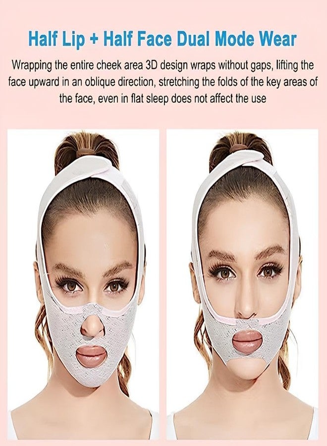 KIMEE Silicone V Face Mask - Facial Slimming & Lifting Band for Chin & Cheeks, Double Chin Reducer for Women & Men, Adjustable Skin Tightening Belt for Home Beauty & Jawline Contouring - Image 3