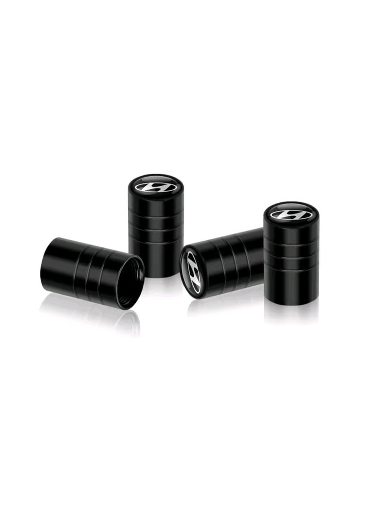Car Tire Valve Stem Caps (4pcs) Tyre Air Valve Cap Accessories Cover Fit for (Hyundai) Sonata Elantra Creta Santa FE Tucson Azera Accent all other Models - Image 1