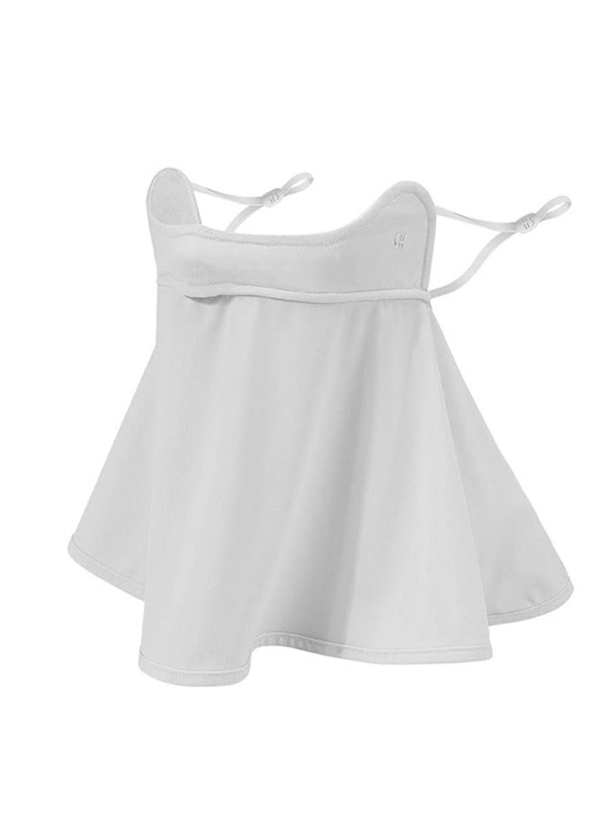 سيوسي Face Scarf Cover Sun UV Protection, Unisex Breathable Cooling Earloop Neck Gaiter Scarf,for Summer Outdoor Activities(Light Gray)