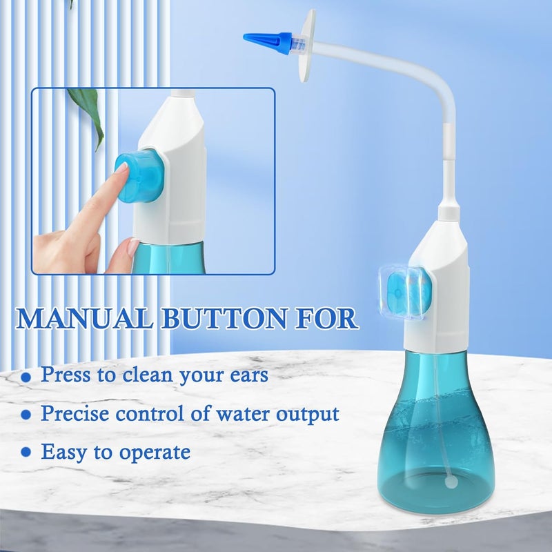 MOEBULB Ear Wax Removal Kit Earwax Removal Tools Manual Ear Irrigation Flushing System Ear Cleaner Safe  Effective Ear Cleaning Kit for Adults Kids  Elders Home Ear Washer No Doctors Visit Require - Image 5
