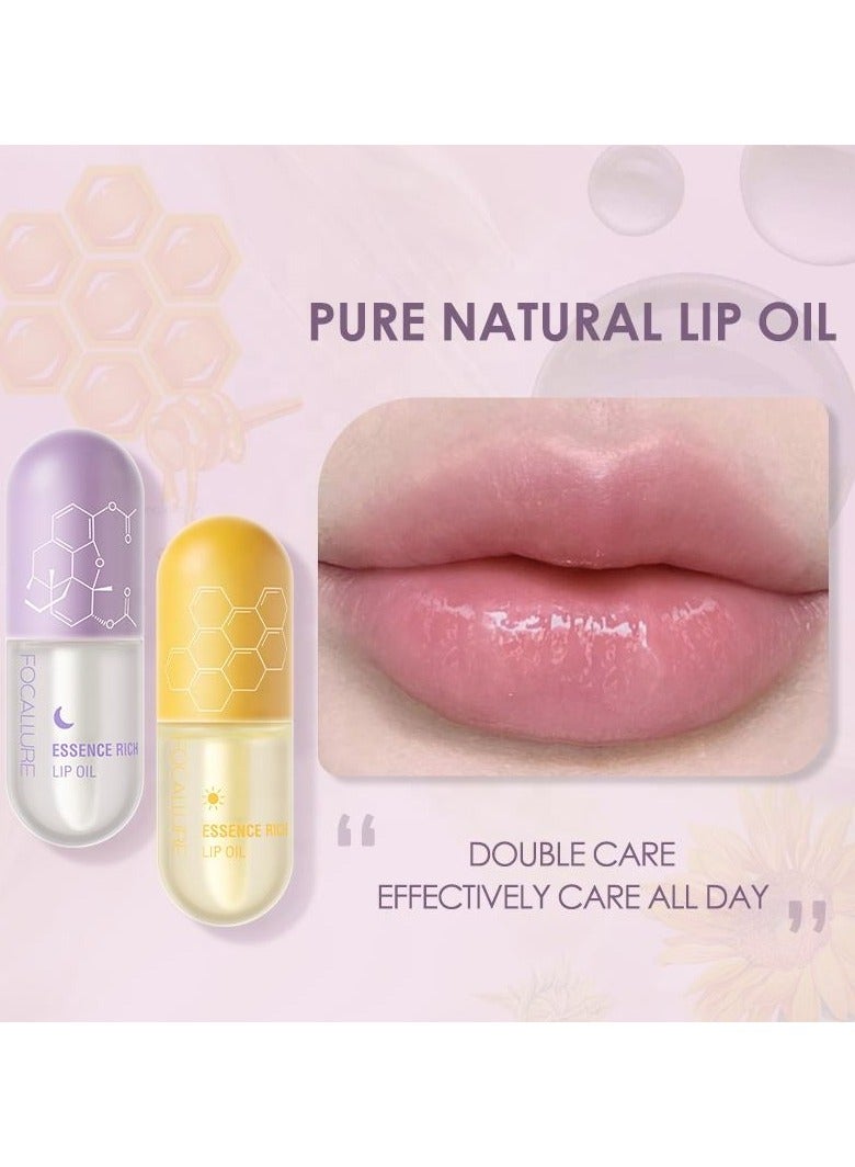FOCALLURE Essence Rich Lip Oil 3 Daily & Night Use Kit - Image 1
