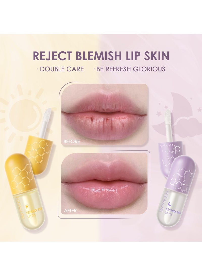 FOCALLURE Essence Rich Lip Oil 3 Daily & Night Use Kit - Image 2