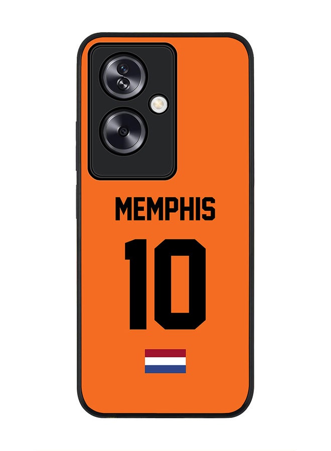 Stylizedd Rugged Black Edge Case for OnePlus Nord N30 SE, Slim fit Flexible Case Cover - Football Team - Netherlands, Player Name - Memphis - Image 1