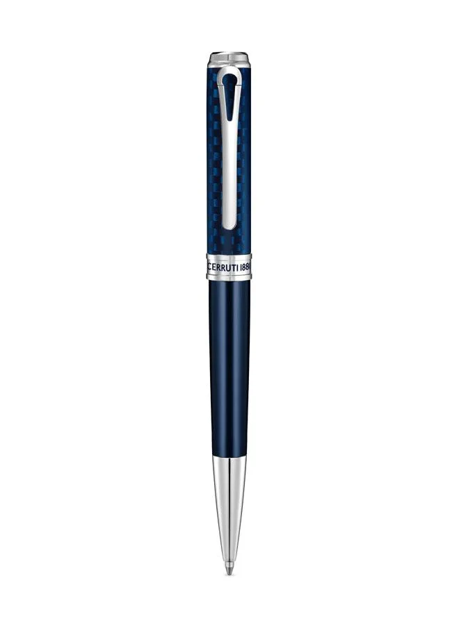 CERRUTI 1881 Angelo Pen Half Textured & Carbon Fiber Finish Durable & Modern Elegance
