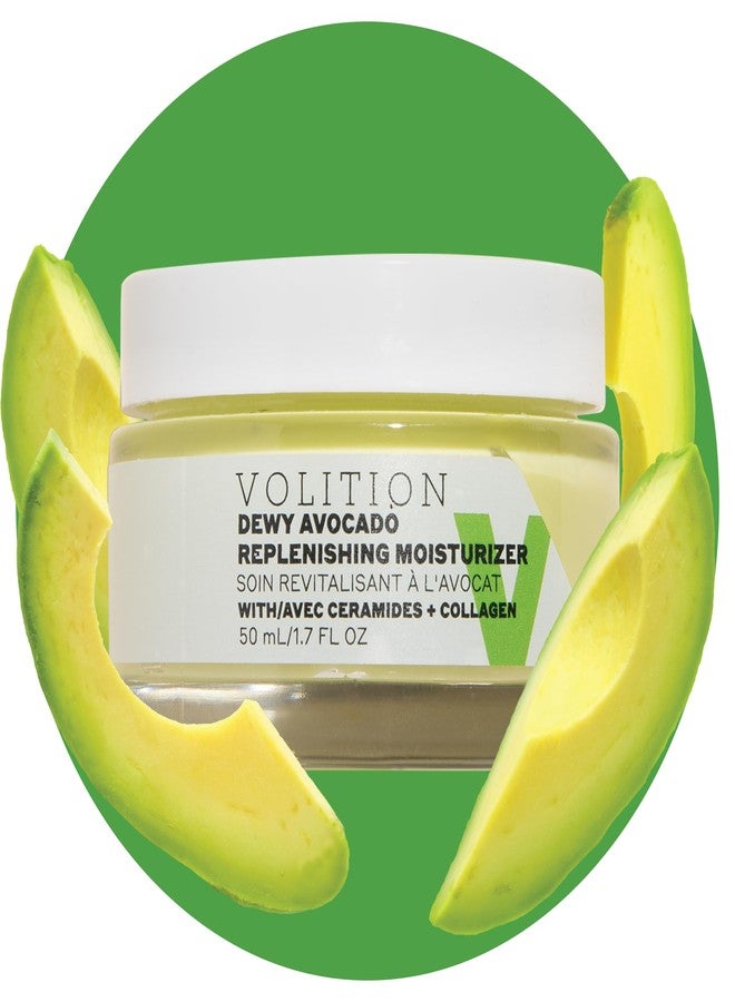 Volition Beauty Dewy Avocado Replenishing Moisturizer with Ceramides + Vegan Collagen | Soothes & Conditions Dry Skin | Calms Redness & Irritation | Supports Barrier Function | Plumps & Firms - Image 1