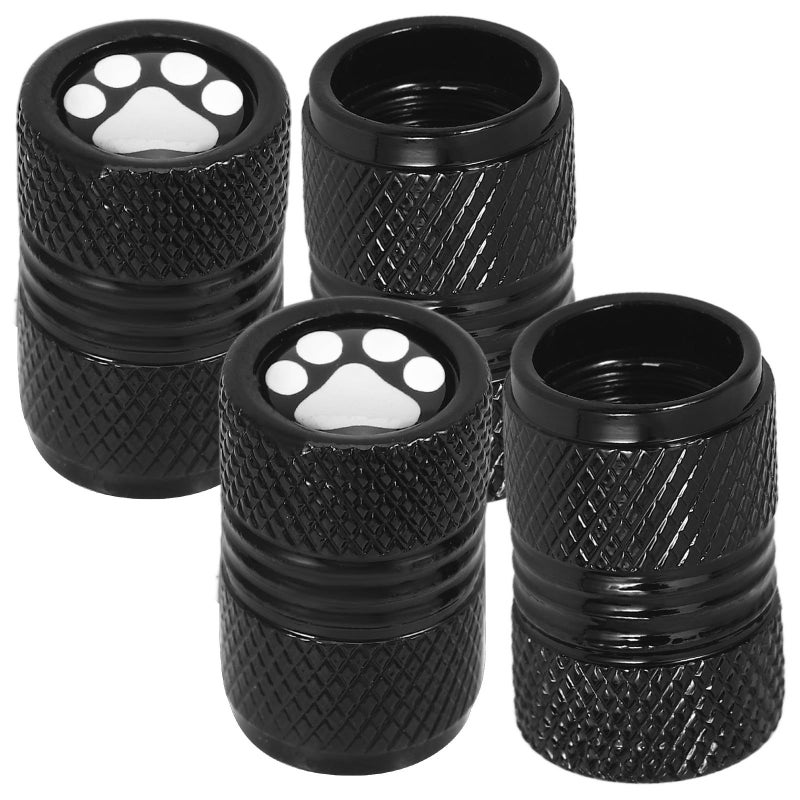 4PCS Aluminum Alloy Tire Valve Stem Caps Anti Leak Air Valve Covers Car SUV - Image 2