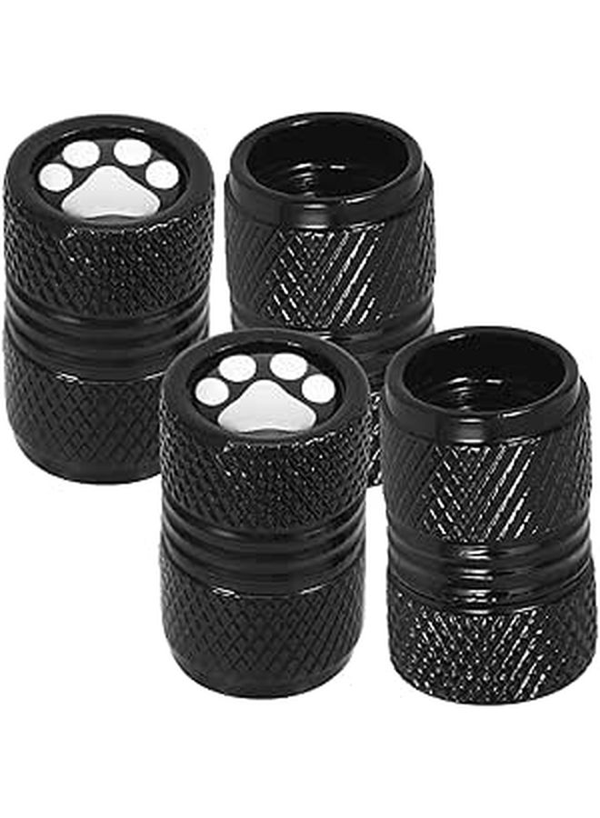 4PCS Aluminum Alloy Tire Valve Stem Caps Anti Leak Air Valve Covers Car SUV - Image 1