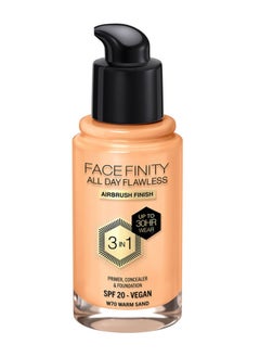Max Factor كريم أساس Facefinity All Day Flawless - W70 Warm Sand  - Image 1