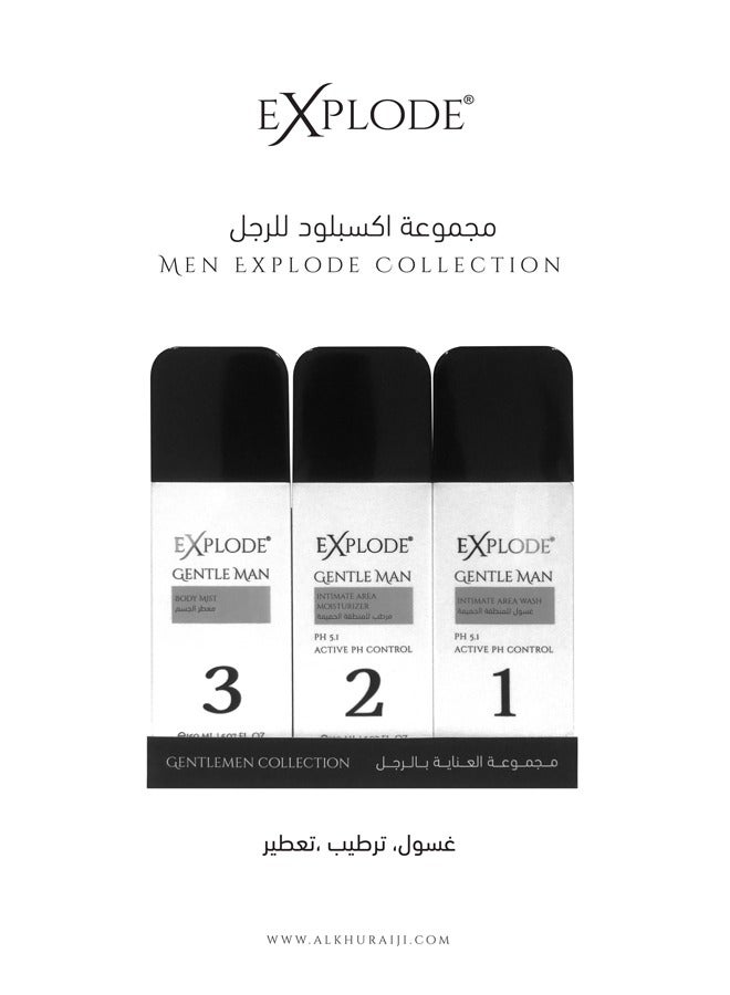 EXPLODE MEN care set 3X150ml - Image 1