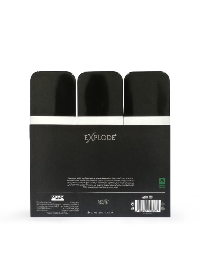 EXPLODE MEN care set 3X150ml - Image 3