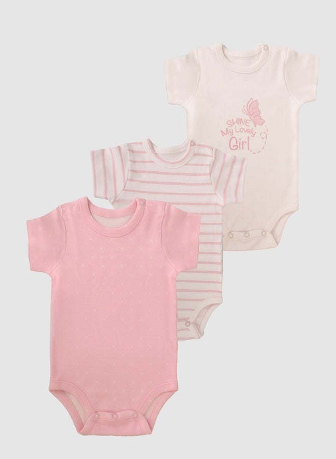 Junior Baby UniSex Cotton Bodysuit Pack of 3 - Image 1