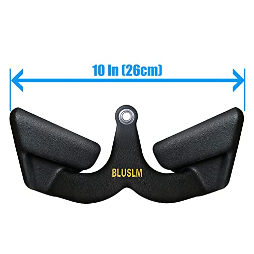 BLUSLM LAT Pull Down Bar for Cable Machine, LAT Pulldown Attachments T-bar V-bar Cable Attachment for Gym, Back Tricep Strength Training Handle (BL03) - Image 2