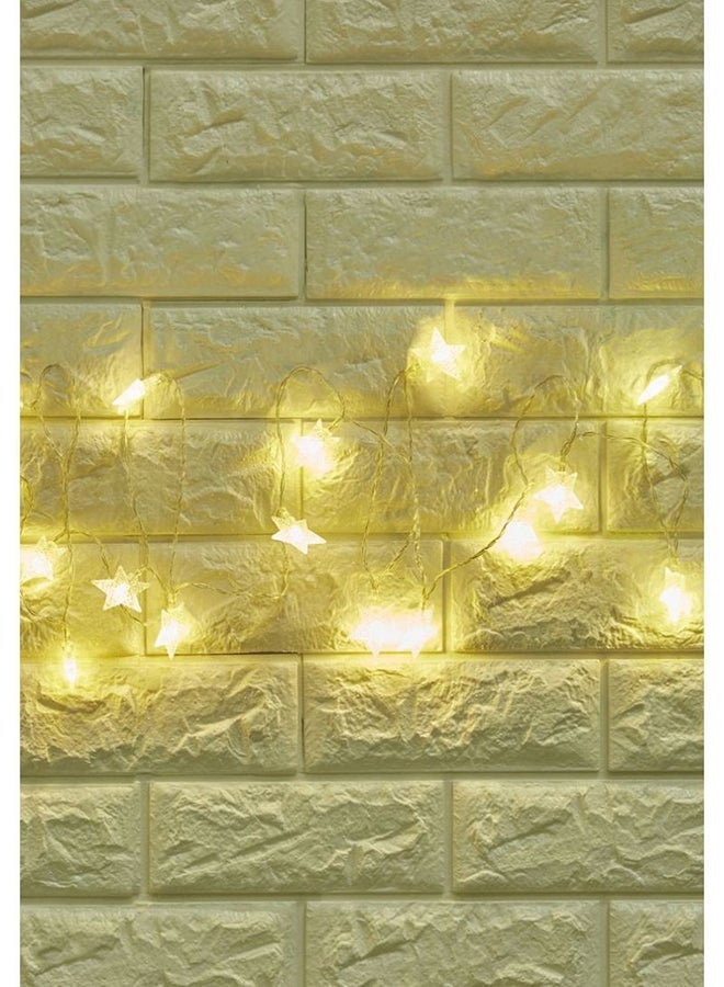 بينك كاكتوس شريط إضاءة بمصابيح LED على شكل نجوم أبيض - Image 3