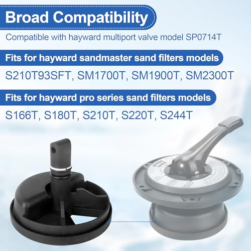 Dfnidy SPX0714CA Key Seal Assembly for H-ayward Multiport Valve and Sand Filter Systems, Pool Pump Multi Port Valve Seal Kit Compatible with H-ayward Variflo Top Mount SP0714T, S166T Sand Filter Parts - Image 3