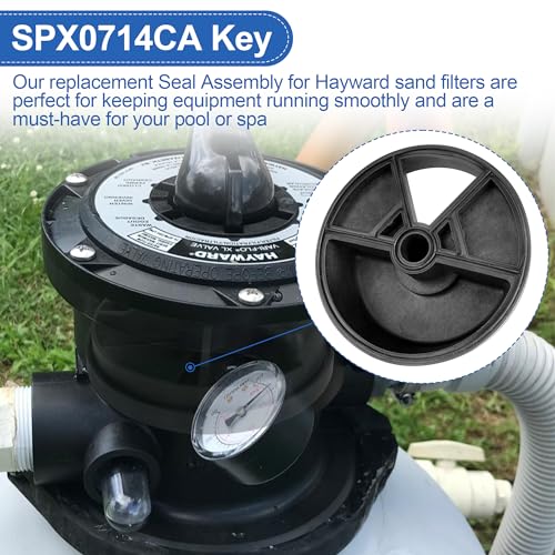 Dfnidy SPX0714CA Key Seal Assembly for H-ayward Multiport Valve and Sand Filter Systems, Pool Pump Multi Port Valve Seal Kit Compatible with H-ayward Variflo Top Mount SP0714T, S166T Sand Filter Parts - Image 4