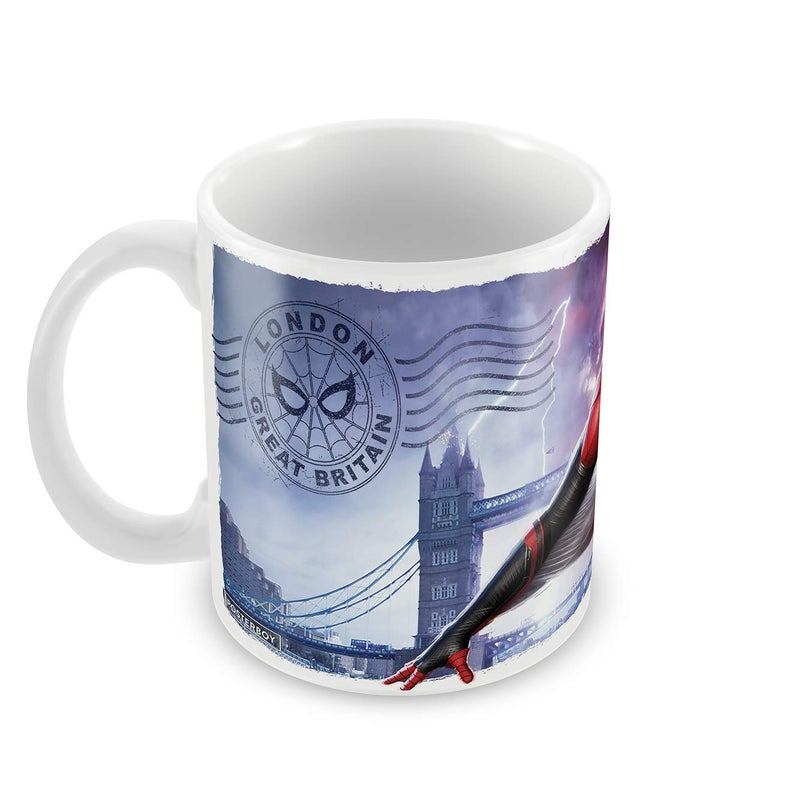 Posterboy Marvel Ceramic Coffee Mug Spiderman Fly Theme Avengers Superheroes Marvel Round Mug 325ml 8 cm x 8 cm x 10 cm - Image 2