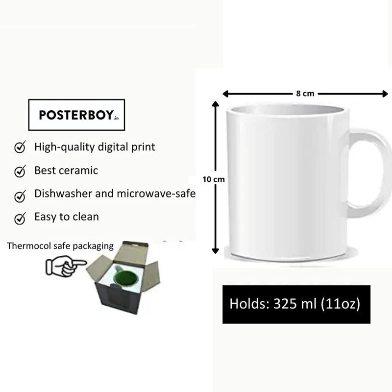 Posterboy Marvel Ceramic Coffee Mug Spiderman Fly Theme Avengers Superheroes Marvel Round Mug 325ml 8 cm x 8 cm x 10 cm - Image 3