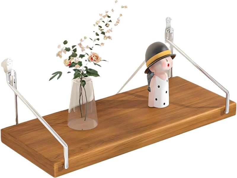 ordinarYone Wooden Wall Mounted Projector Stand Featuring Seamless Hook Design For Home Organization And Space Saving - Image 4
