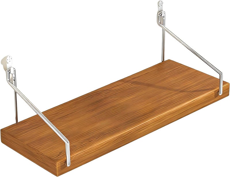 ordinarYone Wooden Wall Mounted Projector Stand Featuring Seamless Hook Design For Home Organization And Space Saving - Image 5