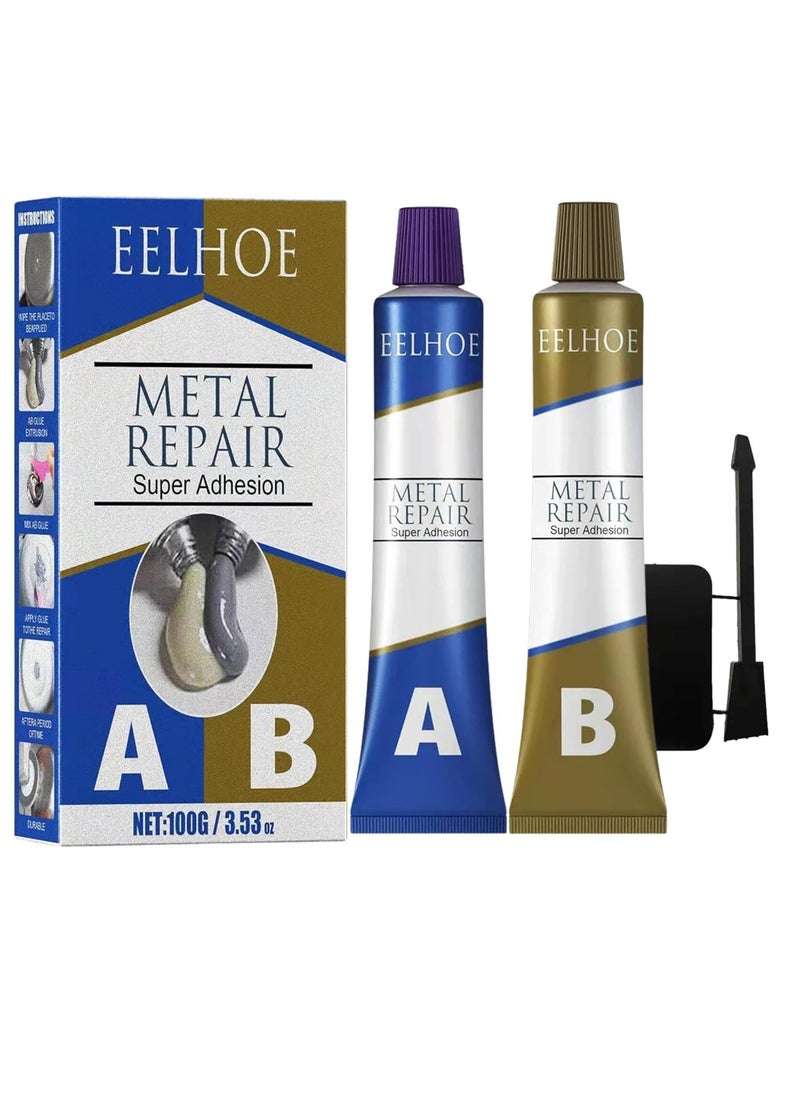 EELHOE Magic Metal Mending, Cold Weld Metal Repair Paste Adhesive Gel, Ab Strong Glue Universal Metal Plastic Weld Repair Glue Aluminum,Welding Glue Grout Gap Filler Agent Water  - Image 1