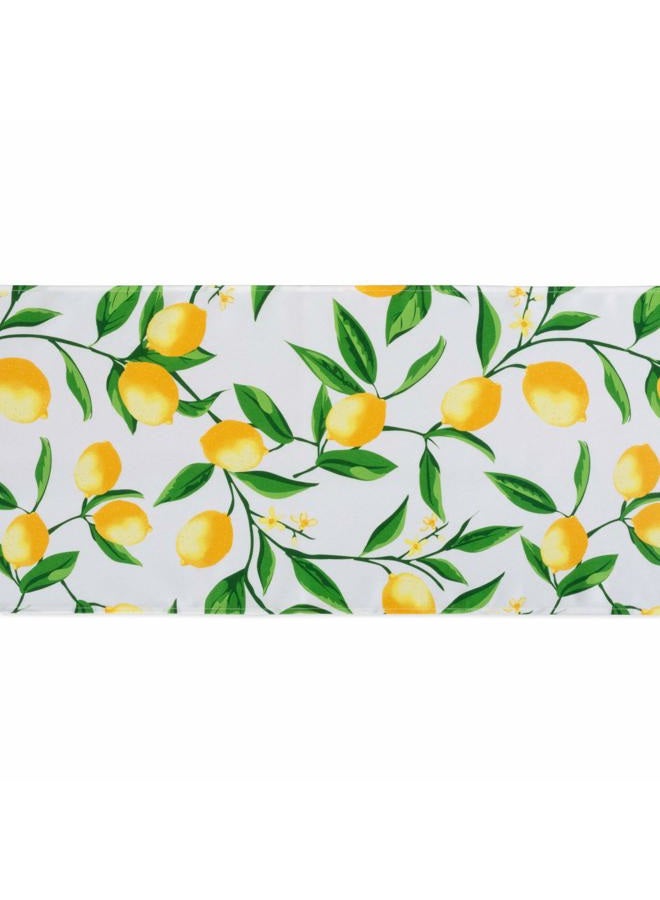 DII CAMZ11287 Table Runner, Spilll Proof and Waterproof for Outdoor or Indoor Use, Machine Washable, 14x72, Lemon Bliss - Image 3
