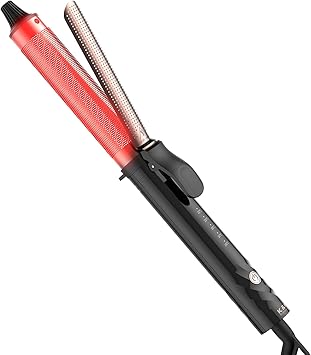 K&K KK Professional Infrared Curling Iron 32mm 230 Degrees Celsius Max Dual Voltage Rose Gold Aluminium Tube - Image 1