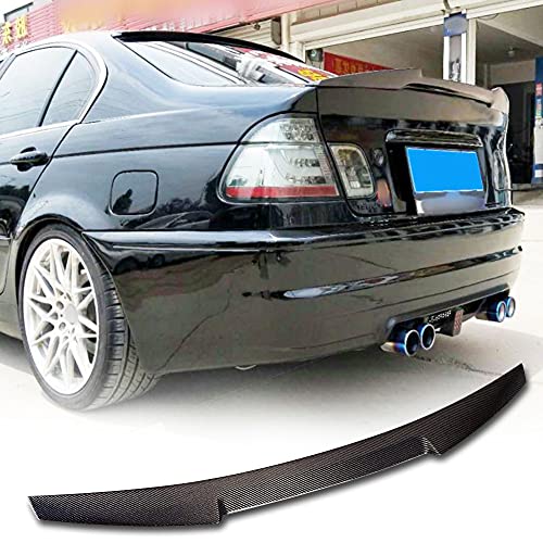 MCARCAR KIT Carbon Fiber Trunk Spoiler for BMW 3 Series 4Door E46 Sedan 19982005 Auto Rear Boot Lid Highkick Duckbill Spoiler Wing Lip