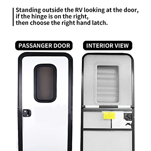 RVGUARD RV Screen Door Latch Right Handle Kit for Camper Trailer Motorhome - Image 2
