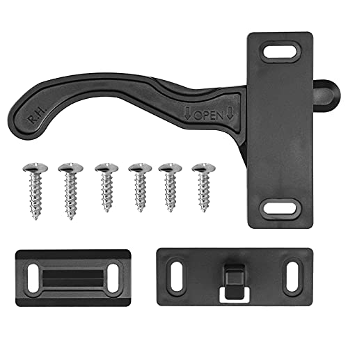 RVGUARD RV Screen Door Latch Right Handle Kit for Camper Trailer Motorhome - Image 1