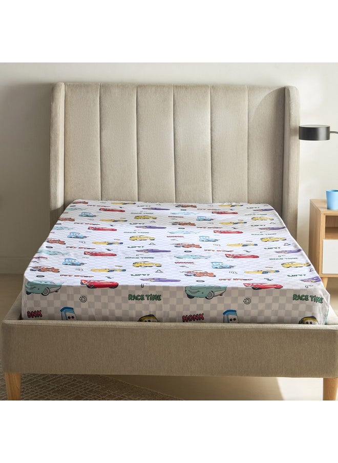 Home Box - Cars Radiator Springs Twin Fitted Sheet 120 x 200 x 25 cm - Image 1
