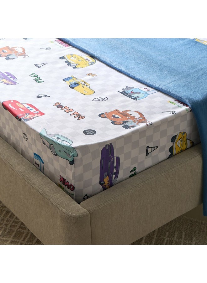Home Box - Cars Radiator Springs Twin Fitted Sheet 120 x 200 x 25 cm - Image 1