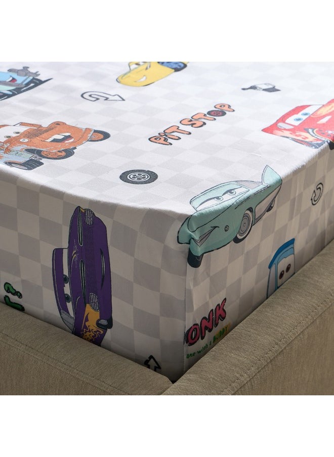 Home Box - Cars Radiator Springs Twin Fitted Sheet 120 x 200 x 25 cm - Image 1