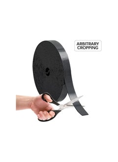 PROMASS Hook and Loop Tape, 6m Double Sided Hook Loop Rolls, 20mm Wide Nylon Self Adhesive Heavy Duty Strips, for Household Kitchen School Office(Black)  - Image 5