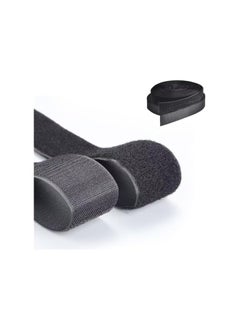PROMASS Hook and Loop Tape, 6m Double Sided Hook Loop Rolls, 20mm Wide Nylon Self Adhesive Heavy Duty Strips, for Household Kitchen School Office(Black)  - Image 4