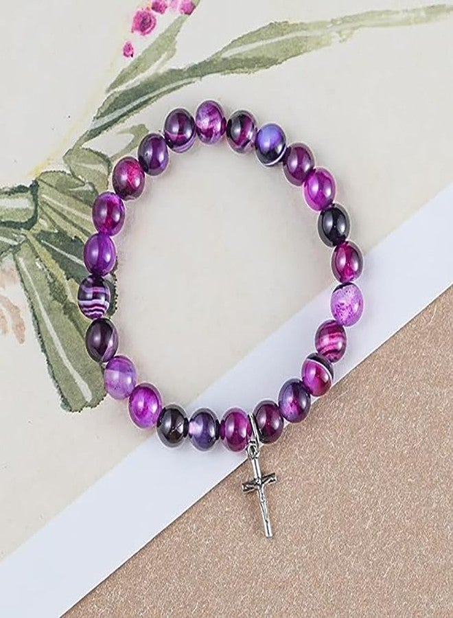 72ore Cross Bracelet Easter Gifts Easter Basket Stuffers for Women Jesus Bracelets Baptism Christian First Confirmation Communion Religious Gifts for Women Jewellery Gifts - Image 2