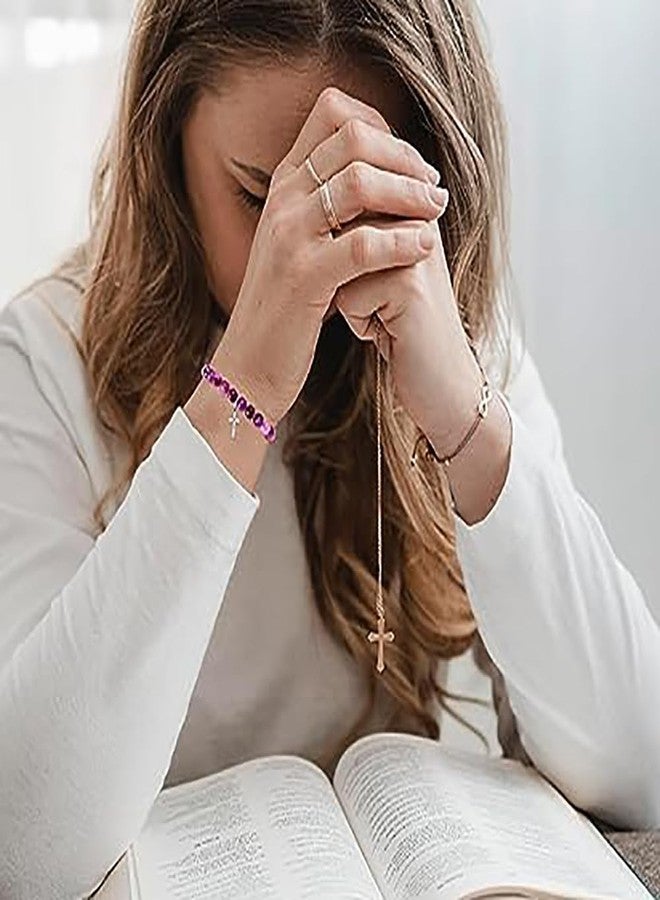 72ore Cross Bracelet Easter Gifts Easter Basket Stuffers for Women Jesus Bracelets Baptism Christian First Confirmation Communion Religious Gifts for Women Jewellery Gifts - Image 4
