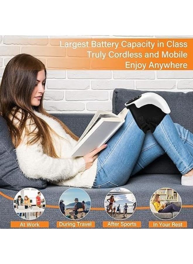 دريمزون مدلك الركبة بالحرارة - شاشة LED كبيرة، تدليك الركبة الذكي الإلكتروني القابل لإعادة الشحن لعلاج التهاب المفاصل وتخفيف آلام المفاصل - Image 3