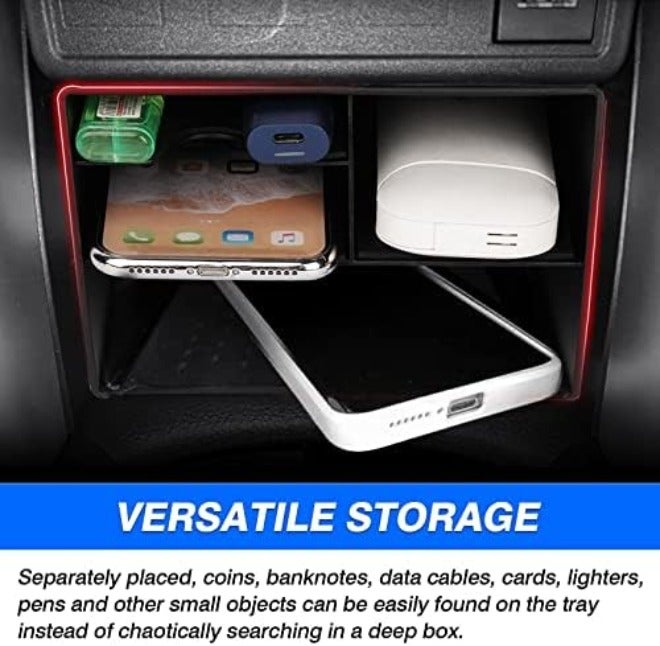 Center Console Organizer Tray For Toyota Corolla Cross 2022-2023 Without Wireless Charger, Armrest Storage Box Insert Tray, Black - Image 5
