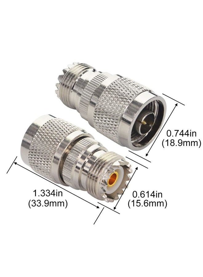 BOOBRIE BOOBRIE RF Coaxial Adapter UHF Female SO239 to N Male Connector for Antennas Wireless LAN Devices WiFi Radios External Antenna Pack of 2 - Image 5