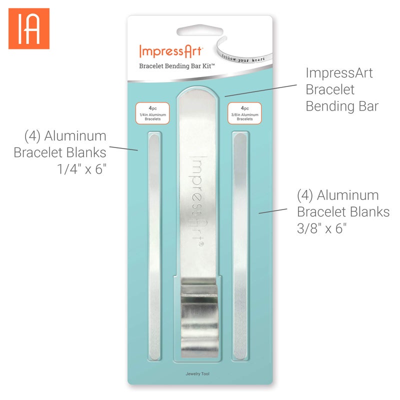 ImpressArt - Bracelet Bending Bar Kit, Tool for Bending Metal Blank Bracelets, Cuffs, Bangles for Metal Stamping & Metal Engraving, Bracelet Bending Bar Kit, Metal, Bracelet Bending Bar Kit, Metal, - Image 2