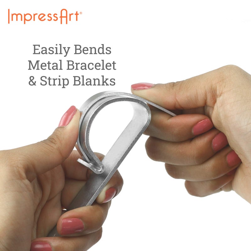 ImpressArt - Bracelet Bending Bar Kit, Tool for Bending Metal Blank Bracelets, Cuffs, Bangles for Metal Stamping & Metal Engraving, Bracelet Bending Bar Kit, Metal, Bracelet Bending Bar Kit, Metal, - Image 3