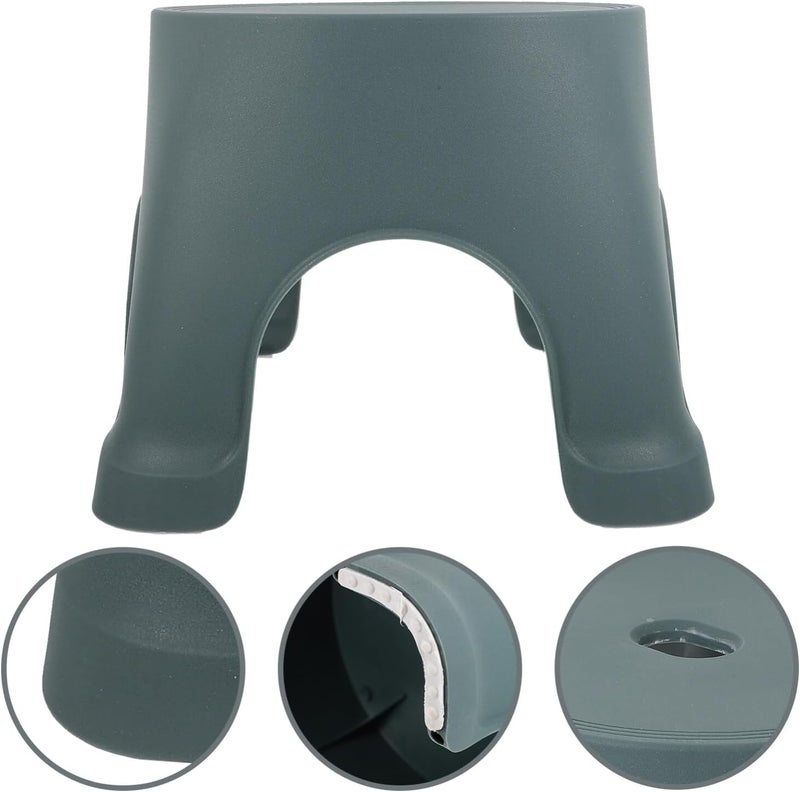 Alipis Lightweight Pp Material Stool Boys and Girls Step Stool for Bathroom Black - Image 2