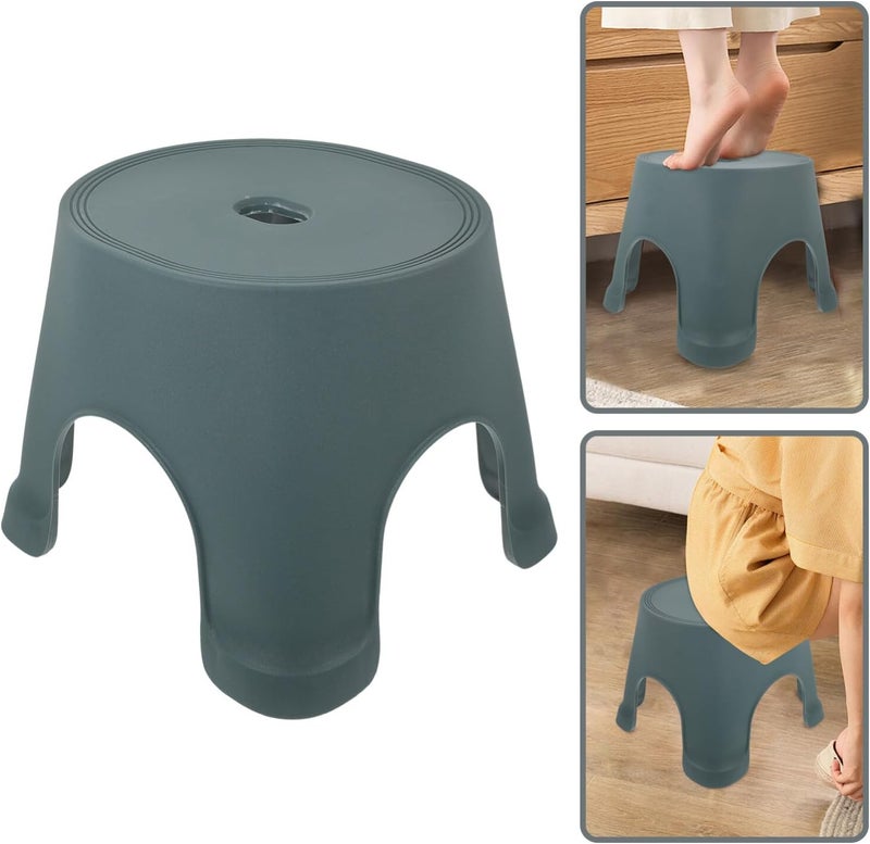 Alipis Lightweight Pp Material Stool Boys and Girls Step Stool for Bathroom Black - Image 3