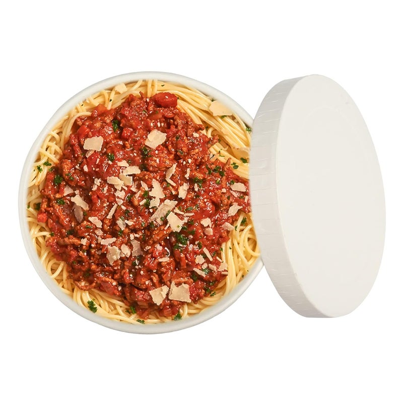 e kysa basics Disposable Hard Paper Food Container Bowl With Lid 500 Ml Pack Of 15 White Beige - Image 3