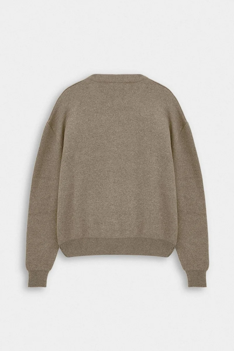 Giesto Oatmeal Natural GIESTO Men's Cotton Sweater for Men | Best Price UAE