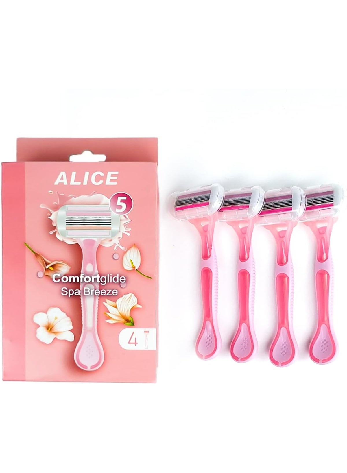 Alice Razor Qatar تسوق Alice وAlice Women’s Razor - Comfortglide Spa Breeze - 5 Blade ...
