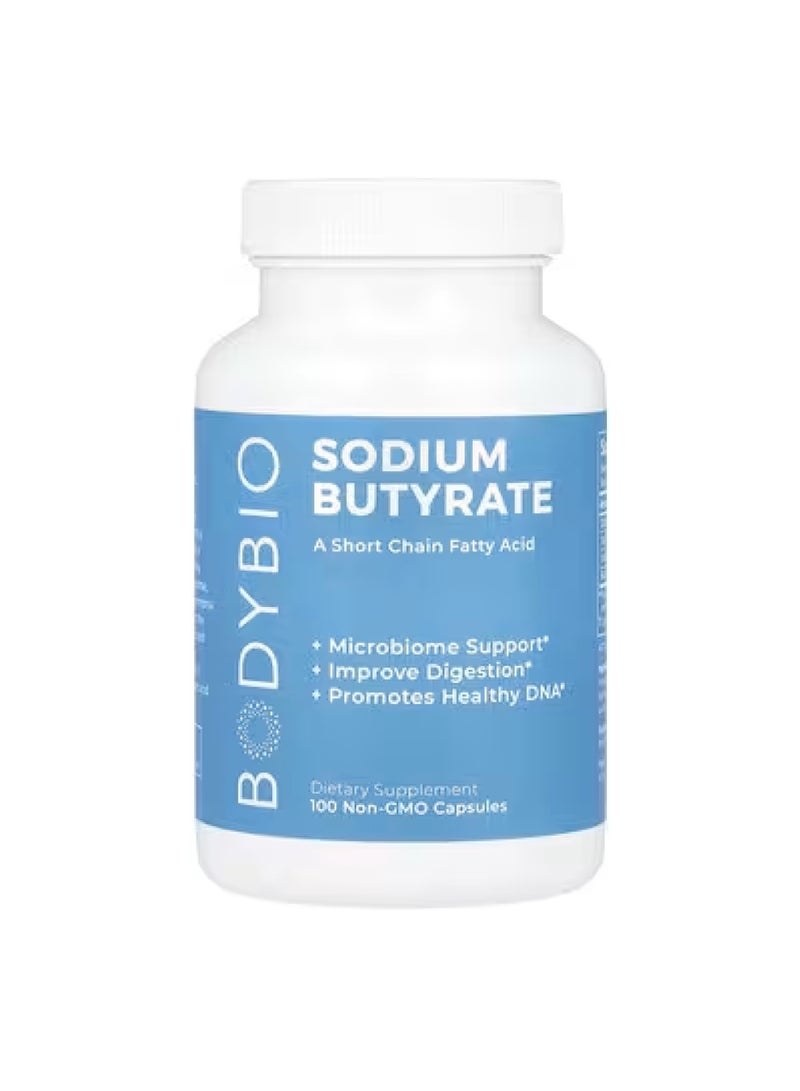 بودي بايو زبدات الصوديوم، 100 كبسولة غير معدلة وراثيًا