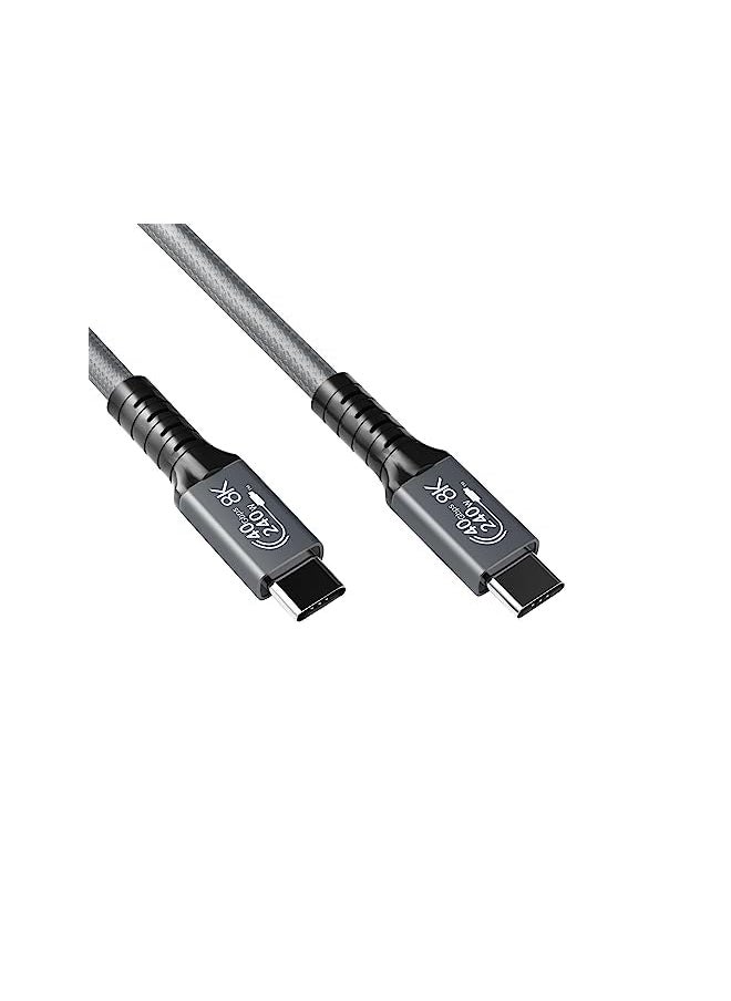 Disscool - Usb 4.0 Cable Thunderbolt 4 Cable Dual Supports 8K Hd Usb C Cord Pd 240W 8K 60Hz 40Gbps Data Transfer For Thunderbolt 3 4 1M 3.3Ft - Image 1