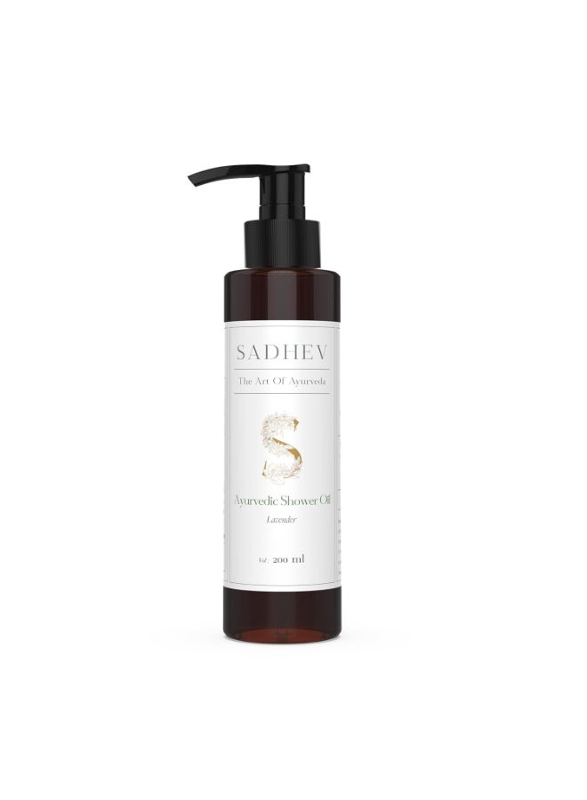 Sadhev's Lavender Shower Oil - 200ml - Image 2